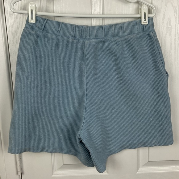 Pre-Owned Victoria's Secret PINK Women’s Blue Corduroy Dad Shorts, Size M - Picture 2 of 5